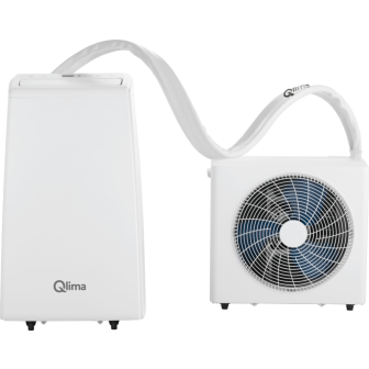 Mobiele split airco QsplitFlex wit/mat