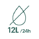Ontvochtigingscapaciteit 12l/24u