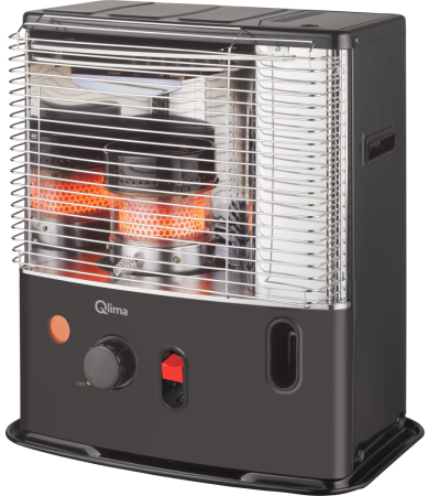 Qlima R 4224S TC‑2 Black – 2.4 kW Portable Paraffin Wick Heater