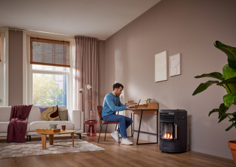 Gaskachel GH 8034 zonder druk regelaar zwart