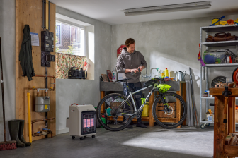 Gaskachel GH 741 RM 2-in-1 zonder druk regelaar wit/zwart