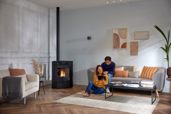 Pelletkachel Isotta 94 S-Line zwart